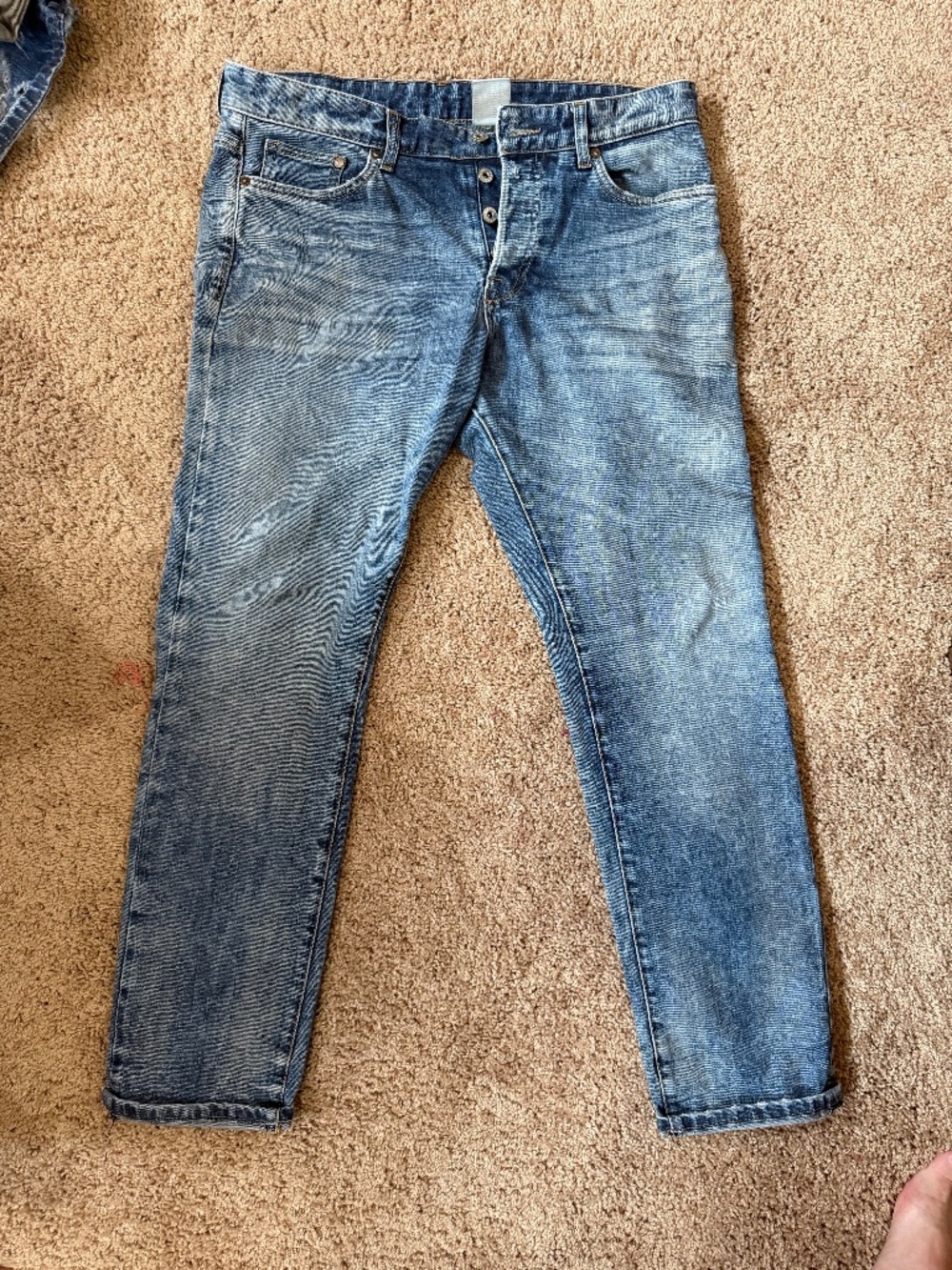Mens H&M Slim Low Waist Jeans